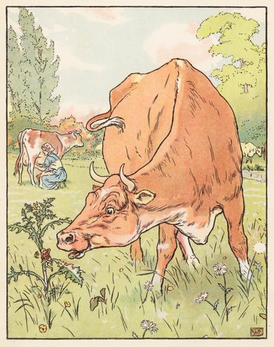 Tom Thumb (litografia a cores) de Leonard Leslie Brooke