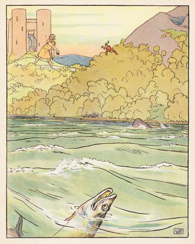 Tom Thumb (litografia a cores) de Leonard Leslie Brooke