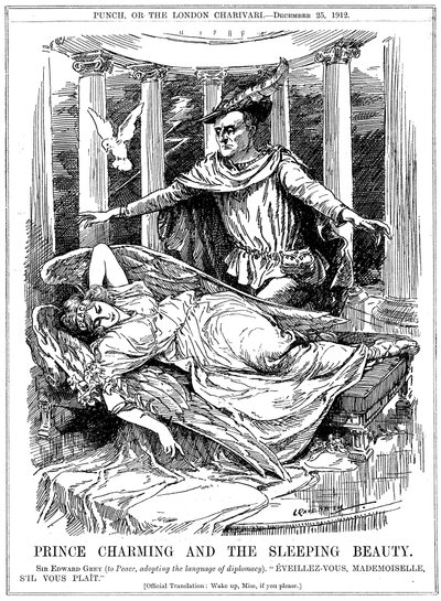 Príncipe Encantado e a Bela Adormecida, 1912 de Leonard Raven Hill