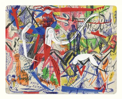 Figuras abstratas vibrantes de Leonardo Flores