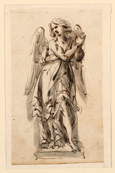 Design para Escultura, Anjo em Adoração de Leonardo Scaglia