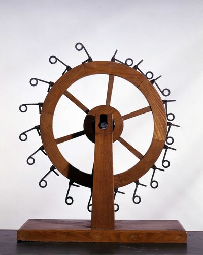 Movimento perpétuo de Leonardo da Vinci - Museu de Ciência e Tecnologia de Leonardo da Vinci, Milão. de Leonardo da (after) Vinci