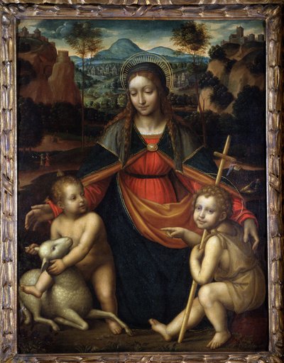 A Virgem - Escola de Leonardo da Vinci, Museu de Menton de Leonardo da (school of) Vinci