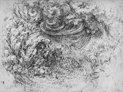 Um Cloudburst, c1480 1945 de Leonardo da Vinci
