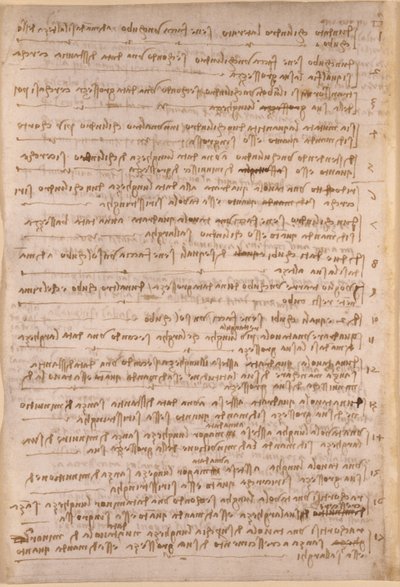 Arundel 263, f.154v, notas de Leonardo da Vinci do 
