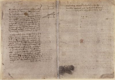 Arundel 263, f.245v, f.246r, Notas sobre geometria (c.1518) do 
