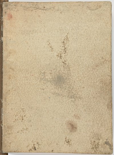 Código sobre o vôo dos pássaros, c. 1505-06, manuscrito em papel, cc. 18, Capa I de Leonardo da Vinci