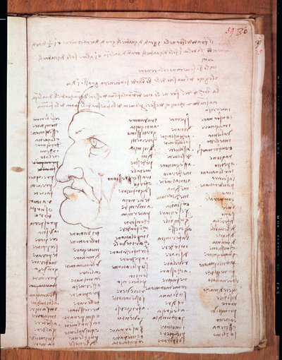 Codex Trivulziano de Leonardo da Vinci (1452 - 1519) - Biblioteca Trivulziana, Milão de Leonardo da Vinci