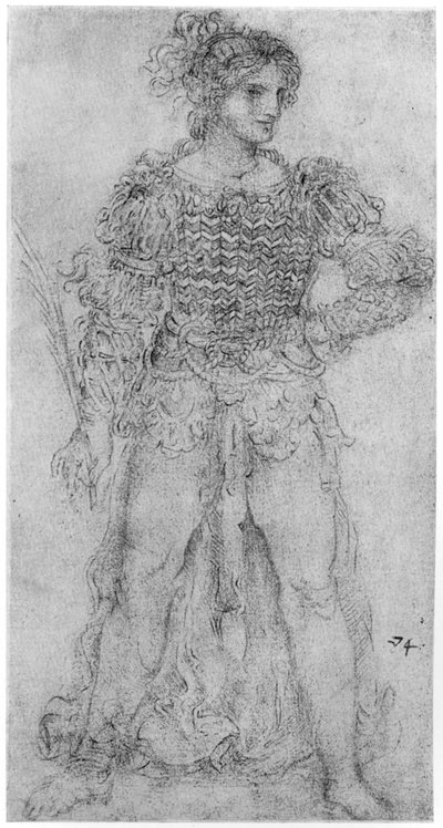 Estudo do Traje, 1954 de Leonardo da Vinci