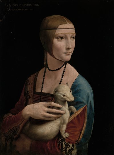 A Senhora com o vison – retrato de Cecília Gallerani (c. 1473–1536) de Leonardo da Vinci