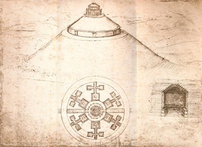 Projeto para um mausoléu, c1472-c1519 1883 de Leonardo da Vinci
