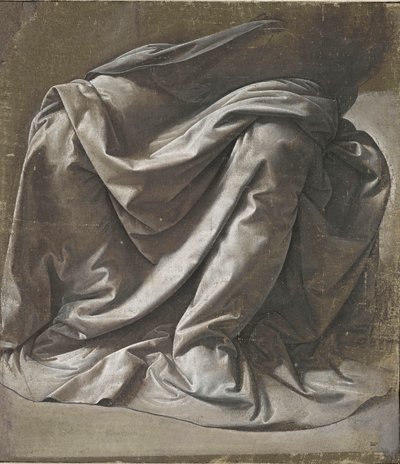 Cortinas para uma figura sentada, ca 1478. de Leonardo da Vinci