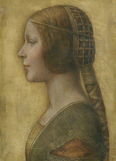 A linda princesa. Um 1496 de Leonardo da Vinci
