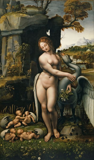 Leda e o Cisne de Leonardo da Vinci,