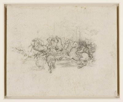 Leonardo da Vinci - RCIN 912339, Uma cavalgada c.1503-4 de Leonardo da Vinci