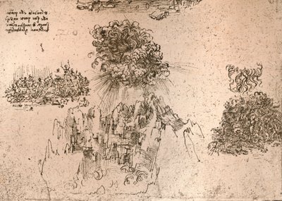 Representação de fenômenos naturais, c1472-c1519 1883 de Leonardo da Vinci