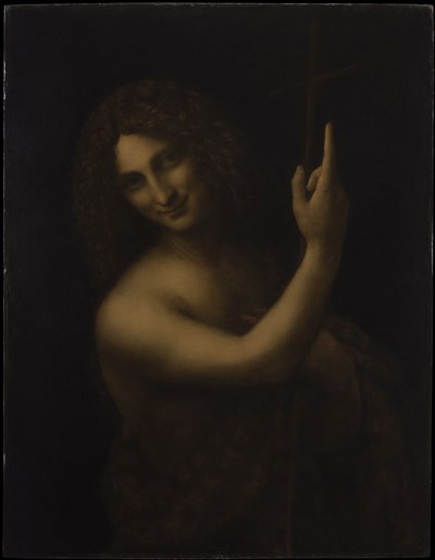 São João Batista, 1513-1516. de Leonardo da Vinci