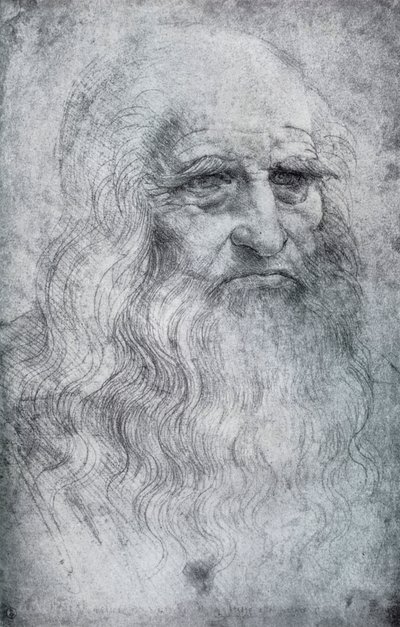 Auto-retrato de Leonardo da Vinci, c1512-1515 1954 de Leonardo da Vinci