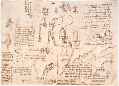 Estudos sobre o fluxo de água em tubulações ... de Leonardo da Vinci