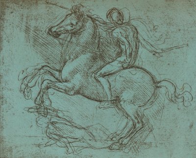 Estudo para o monumento de Sforza, c1482-c1499 1883 de Leonardo da Vinci