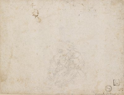 A Virgem e o Menino adorados, 1472-1519 de Leonardo da Vinci