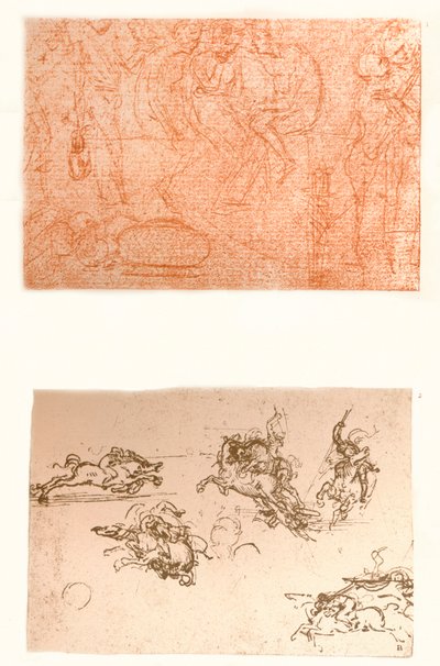 Dois desenhos, c1472-c1519 1883. de Leonardo da Vinci
