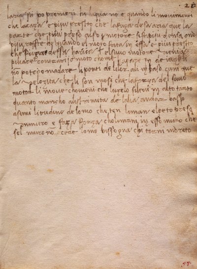 Extracto não assinado de The Codex Trivulzianus de Leonardo da Vinci