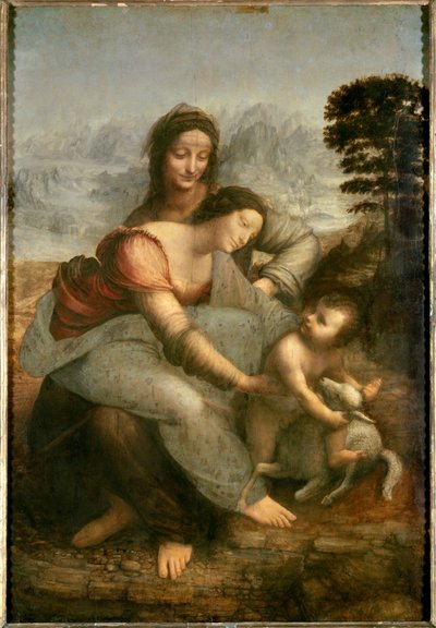 Virgem e Menino com Santa Ana de Leonardo da Vinci
