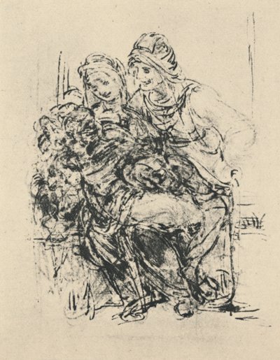 Virgem e criança com Santa Ana, c1480 1945 de Leonardo da Vinci