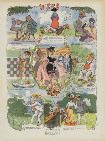 Verão. Ilustração para o riso de Leonce Burret