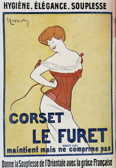 Publicidade "Le Ferret" - de Leonetto Cappiello (1875-1942), em "Le Cri de Paris". de Leonetto Cappiello