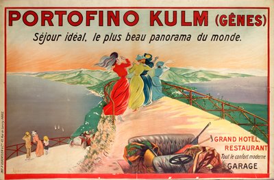 Cartaz publicitário para o Hotel Portofino Kulm em Camogli, Itália, Século XX de Leonetto Cappiello