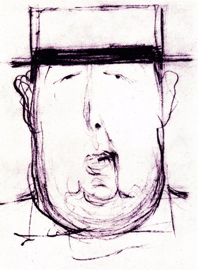 Caricatura do escritor irlandês Oscar Wilde (1854-1900) por Leonetto Cappiello (1875-1942) 1899 de Leonetto Cappiello
