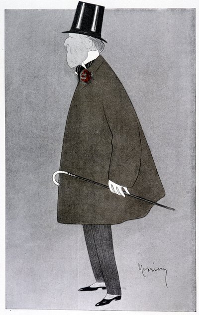 Retrato cómico de Jacques Doucet em "Fantasio". de Leonetto Cappiello