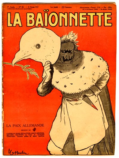 Capa de "La Baionnette", Satirical in Colors de Leonetto Cappiello