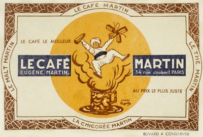 Anúncio francês para o Martin do café, depois de Leonetto Cappiello 1921 de Leonetto Cappiello