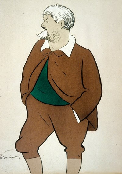 Jean Richepin (1849-1926) Poeta francês desenho de Cappiello de Leonetto Cappiello