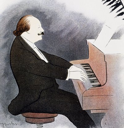 Jules Massenet ao piano de Leonetto Cappiello
