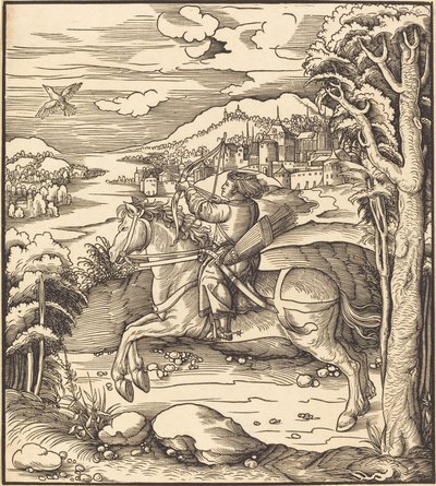 O príncipe na captura de pássaros de Leonhard Beck