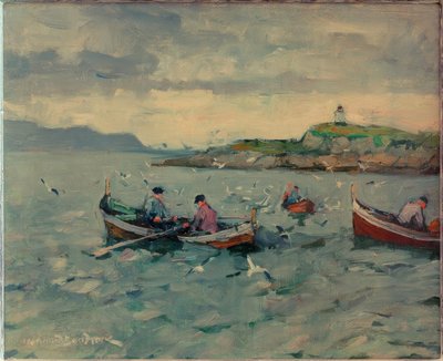 Pescador em Lofoten de Leonhard Sandrock
