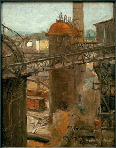 L. Sandrock, vista de uma planta metalúrgica de Leonhard Sandrock