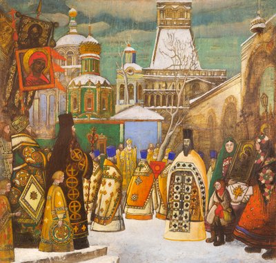 Procissão da Páscoa. de Leonid Mikhaylovich Brailovsky