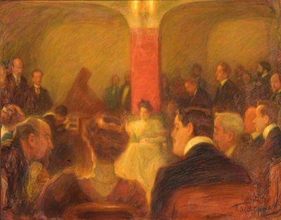 Concerto de Wanda Landowska, 1907 de Leonid Osipovic Pasternak
