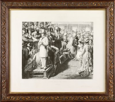 O caminho para a ruína: Ascot (gravura) de Leopold Flameng