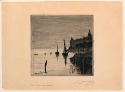 Vista de Amsterdã de Leopold Flameng
