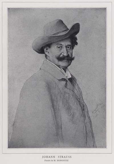 Johann Strauss the Younger, compositor austríaco de Leopold Horovitz