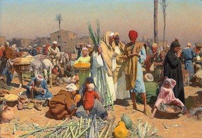 Mercado no Baixo Egito, de Leopold Karl Muller