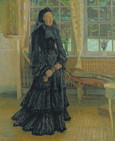 Marie Zacharias (1828-1907) Dia chuvoso, 1904 de Leopold Karl Walter von Kalckreuth