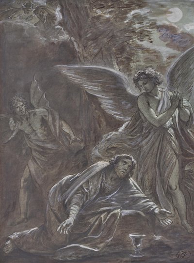 Cristo no Monte das Oliveiras de Leopold Kupelwieser
