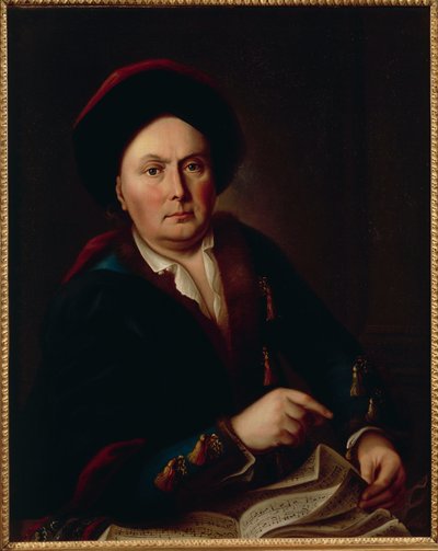 Retrato de Ludwig van Beethoven, Kapellmeister (1712-73), avô do compositor Ludwig Beethoven de Leopold Radoux